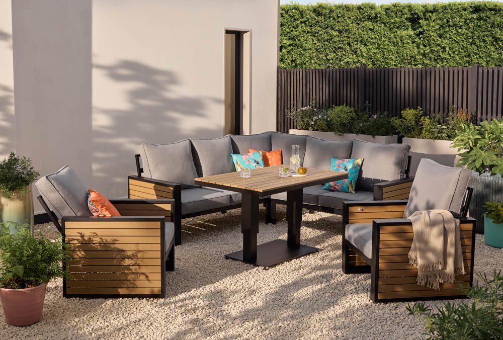 Fusion Casual Garden Corner Dining Set 5056771099069